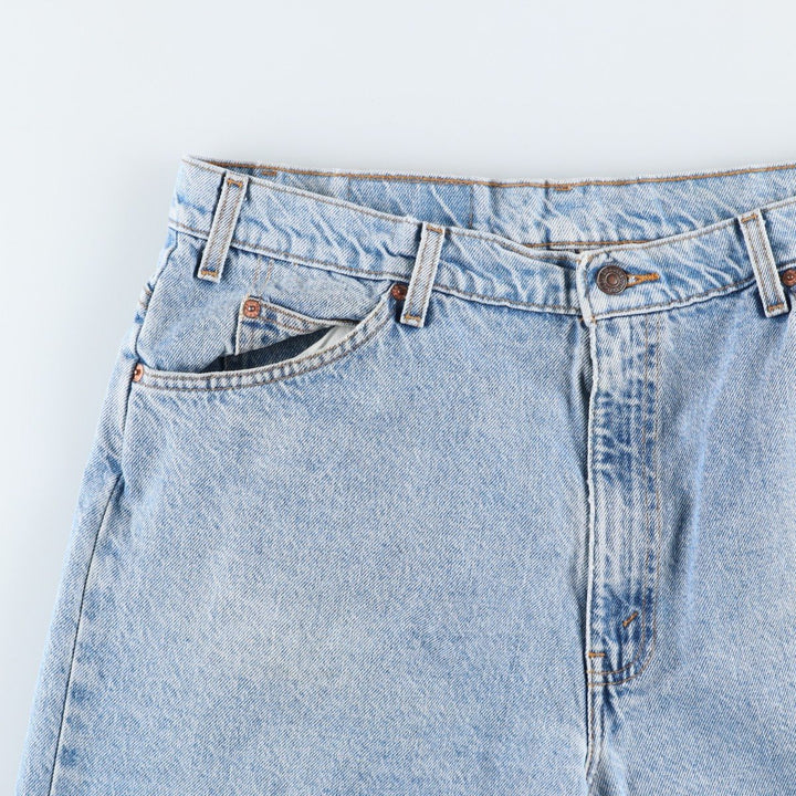 Levi's 550 Relaxed Fit Orange Tab Denim Shorts, Men's W37 (approx.), Vintage. unclear blue type Vintage Second Hand