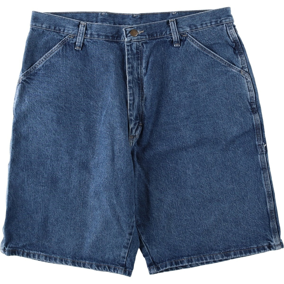 00'S Wrangler CARPENTER Denim Painter Shorts, Men's, W36 equivalent cotton blue type Vintage Second Hand