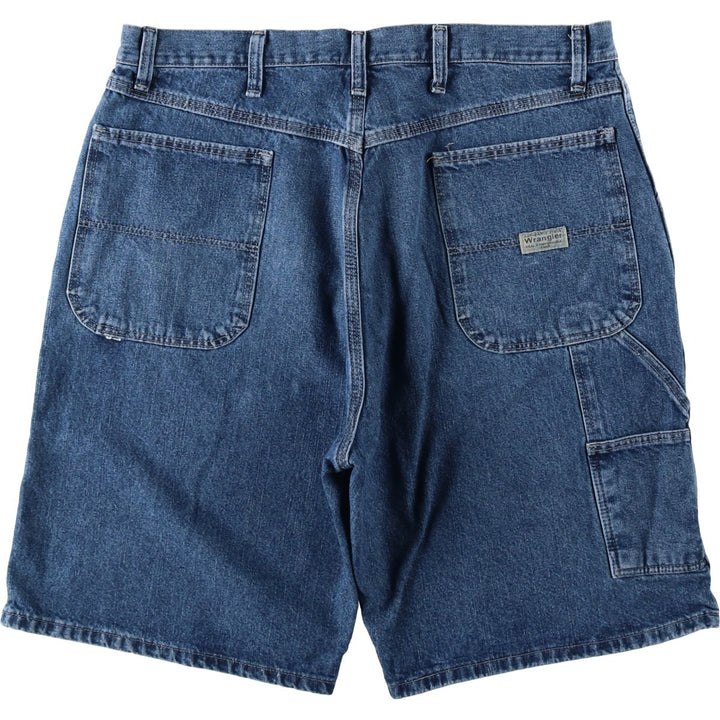00'S Wrangler CARPENTER Denim Painter Shorts, Men's, W36 equivalent cotton blue type Vintage Second Hand