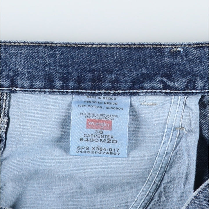 00'S Wrangler CARPENTER Denim Painter Shorts, Men's, W36 equivalent cotton blue type Vintage Second Hand