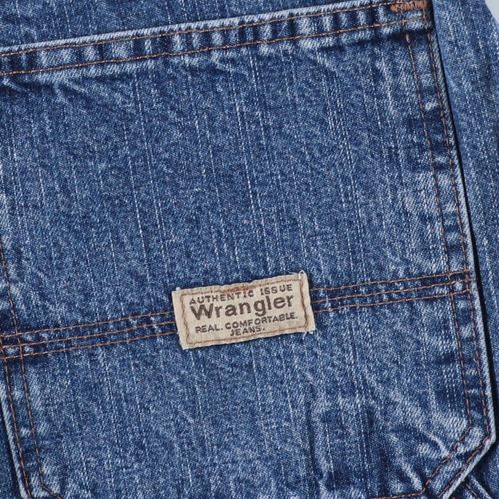 2000'S Wrangler CARPENTER denim painter shorts, men's size W36 (approx.) cotton blue type Vintage Second Hand