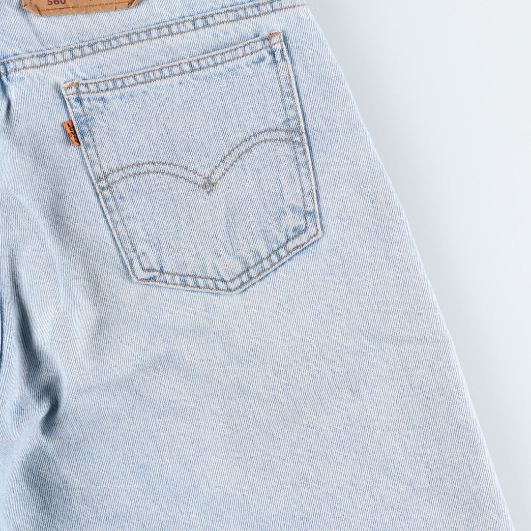 Levi's 560 Orange Tab Denim Shorts, Men's W32 (approx.), Vintage. unclear blue type Vintage Second Hand