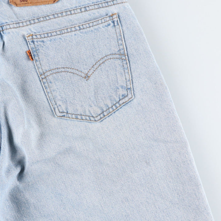 Levi's 560 Orange Tab Denim Shorts, Men's W32 (approx.), Vintage. unclear blue type Vintage Second Hand