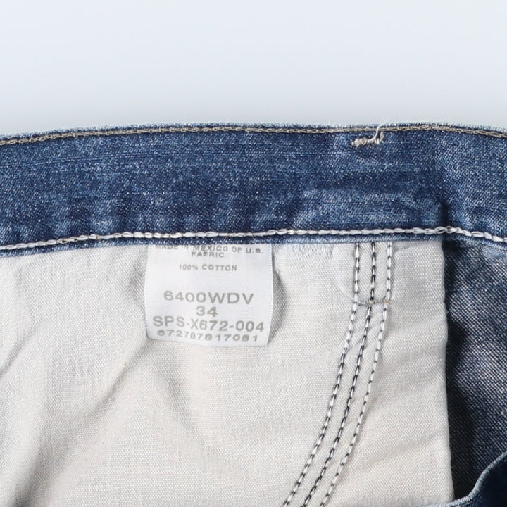 Wrangler denim painter shorts, men's size W35 (approx.) cotton blue type Vintage Second Hand