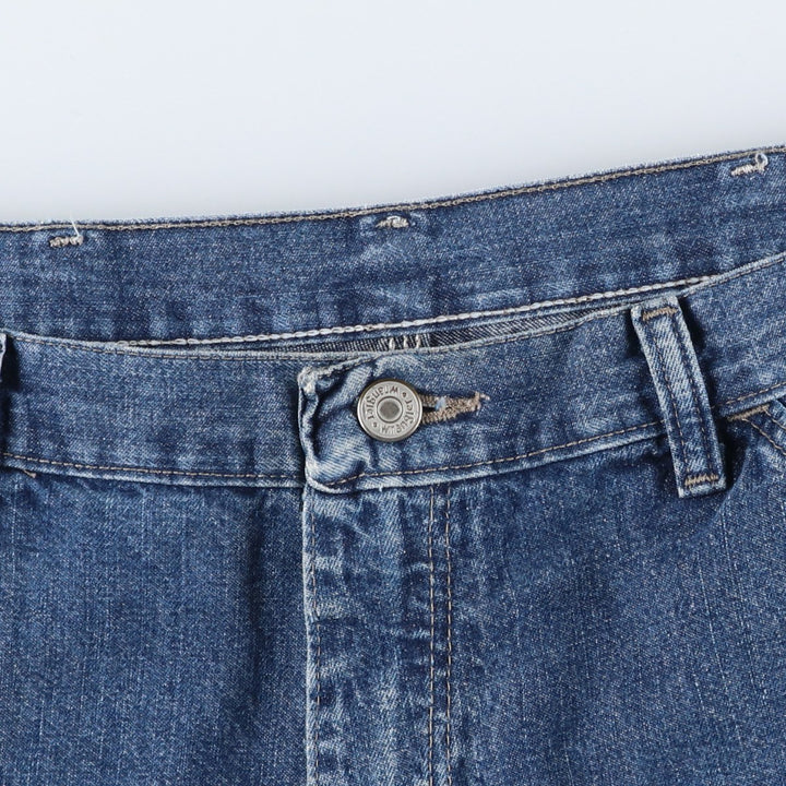 Wrangler denim painter shorts, men's size W35 (approx.) cotton blue type Vintage Second Hand