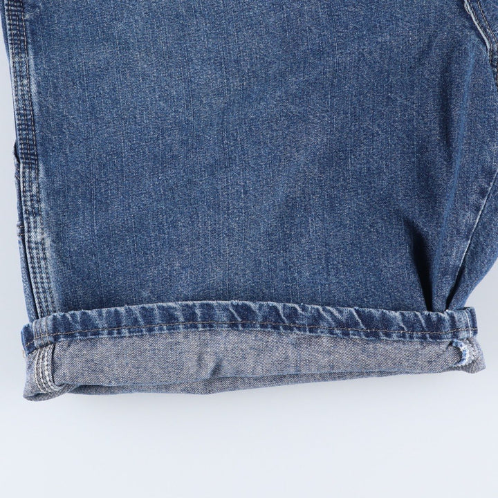 Wrangler denim painter shorts, men's size W35 (approx.) cotton blue type Vintage Second Hand