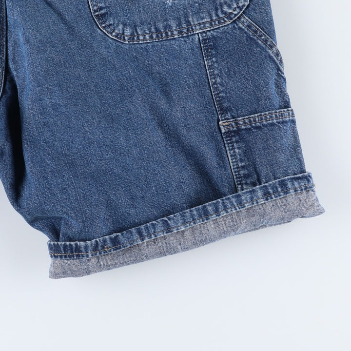 Wrangler denim painter shorts, men's size W35 (approx.) cotton blue type Vintage Second Hand