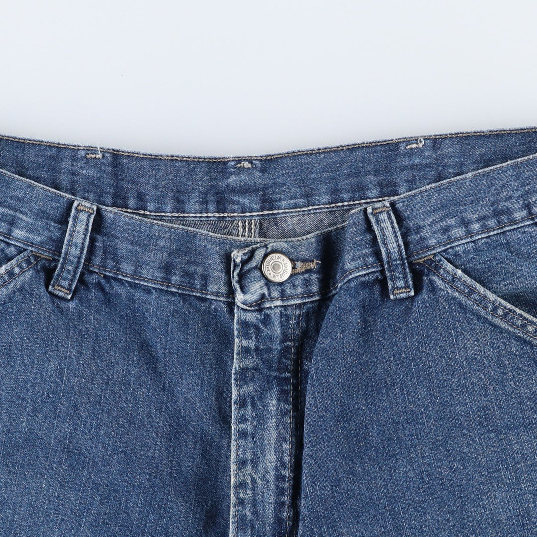Wrangler denim painter shorts, men's size W35 (approx.) cotton blue type Vintage Second Hand