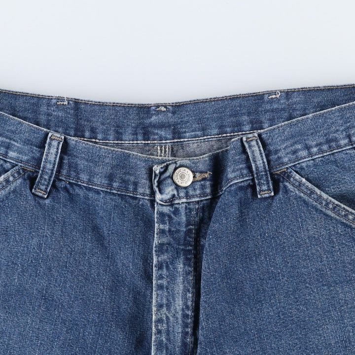 Wrangler denim painter shorts, men's size W35 (approx.) cotton blue type Vintage Second Hand