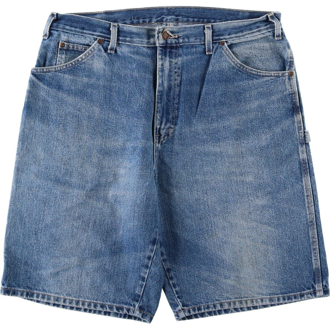 Dickies denim painter shorts, half pants, men's size w37 cotton blue type Vintage Second Hand
