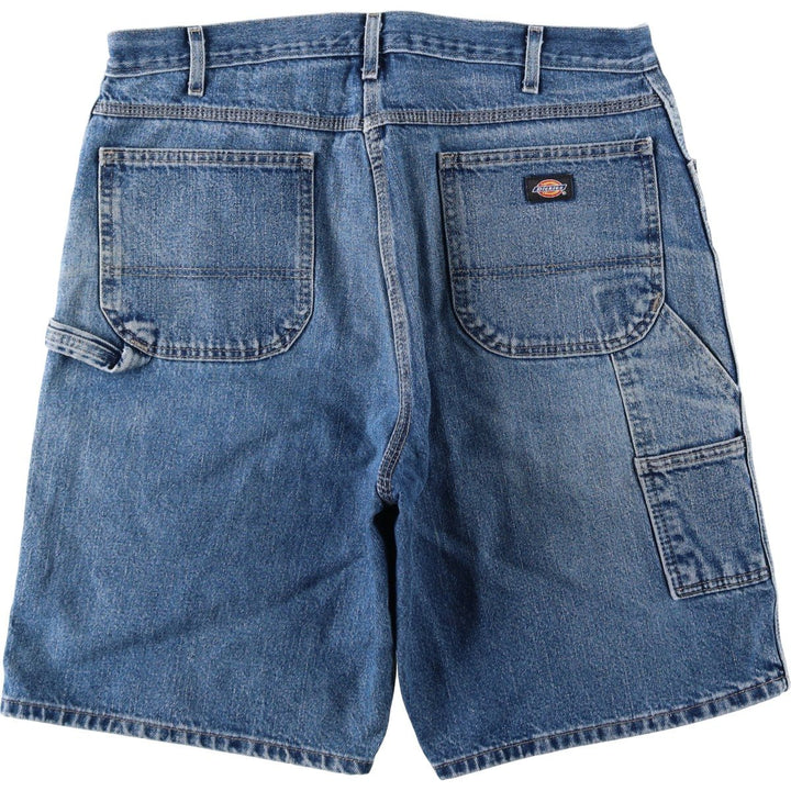 Dickies denim painter shorts, half pants, men's size w37 cotton blue type Vintage Second Hand