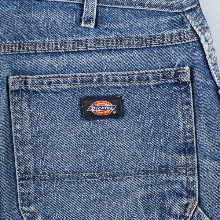 Dickies denim painter shorts, half pants, men's size w37 cotton blue type Vintage Second Hand