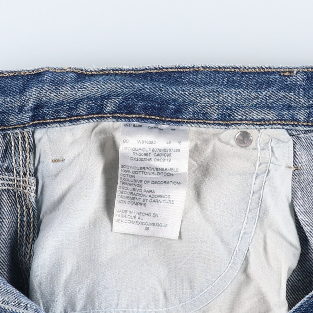 Dickies denim painter shorts, half pants, men's size w37 cotton blue type Vintage Second Hand