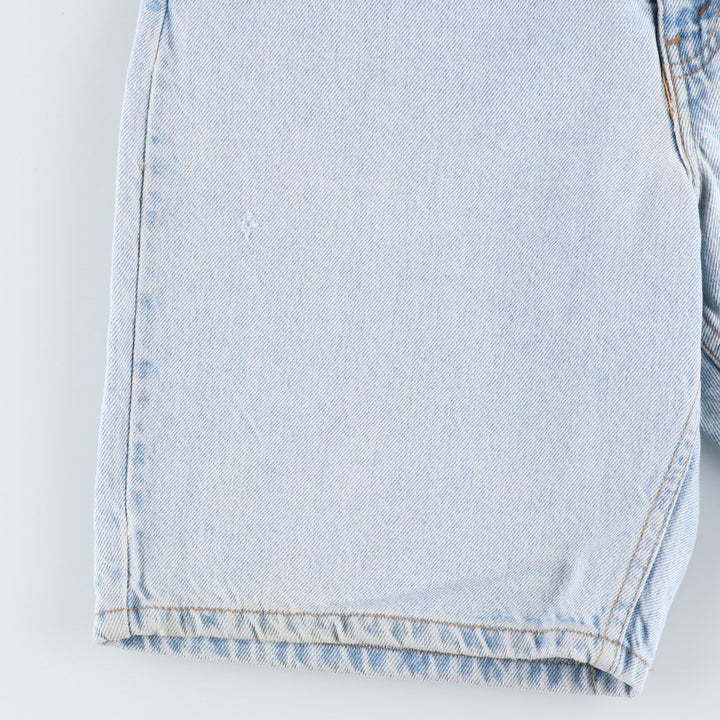90'S Levi's 550 Relaxed Fit Orange Tab Denim Shorts, Men's Size W31 (approx.), Vintage cotton blue type Vintage Second Hand
