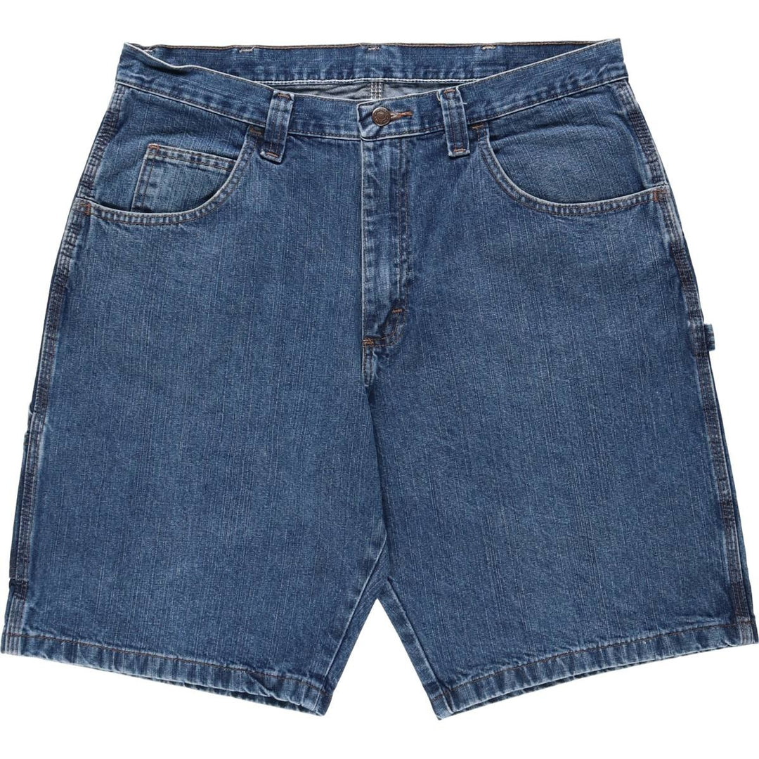 Wrangler Carpenter Denim Painter Shorts (Men's W36 equivalent) cotton blue type Vintage Second Hand