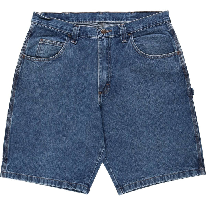 Wrangler Carpenter Denim Painter Shorts (Men's W36 equivalent) cotton blue type Vintage Second Hand