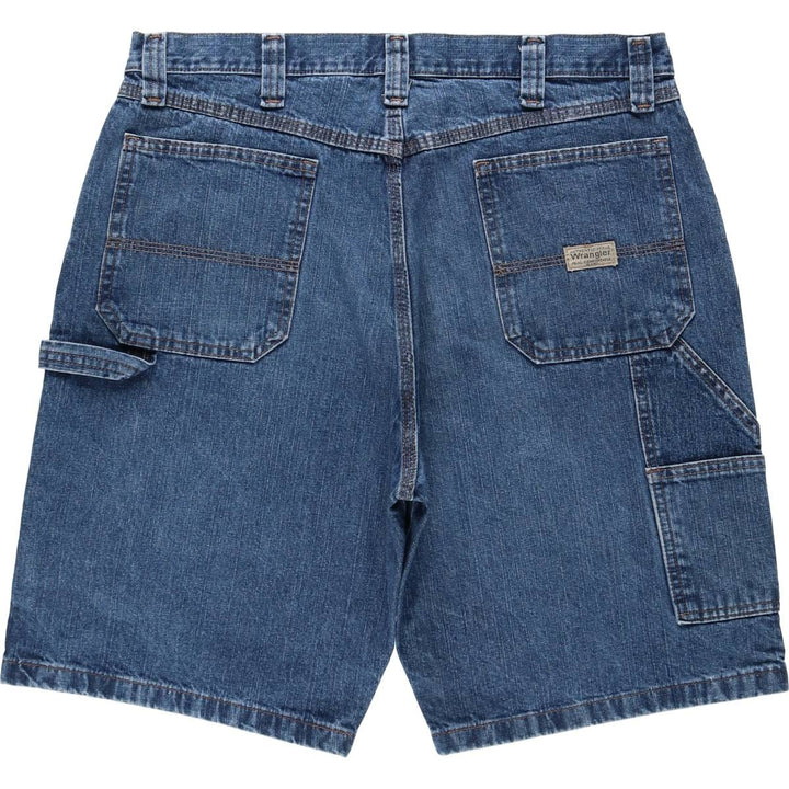 Wrangler Carpenter Denim Painter Shorts (Men's W36 equivalent) cotton blue type Vintage Second Hand