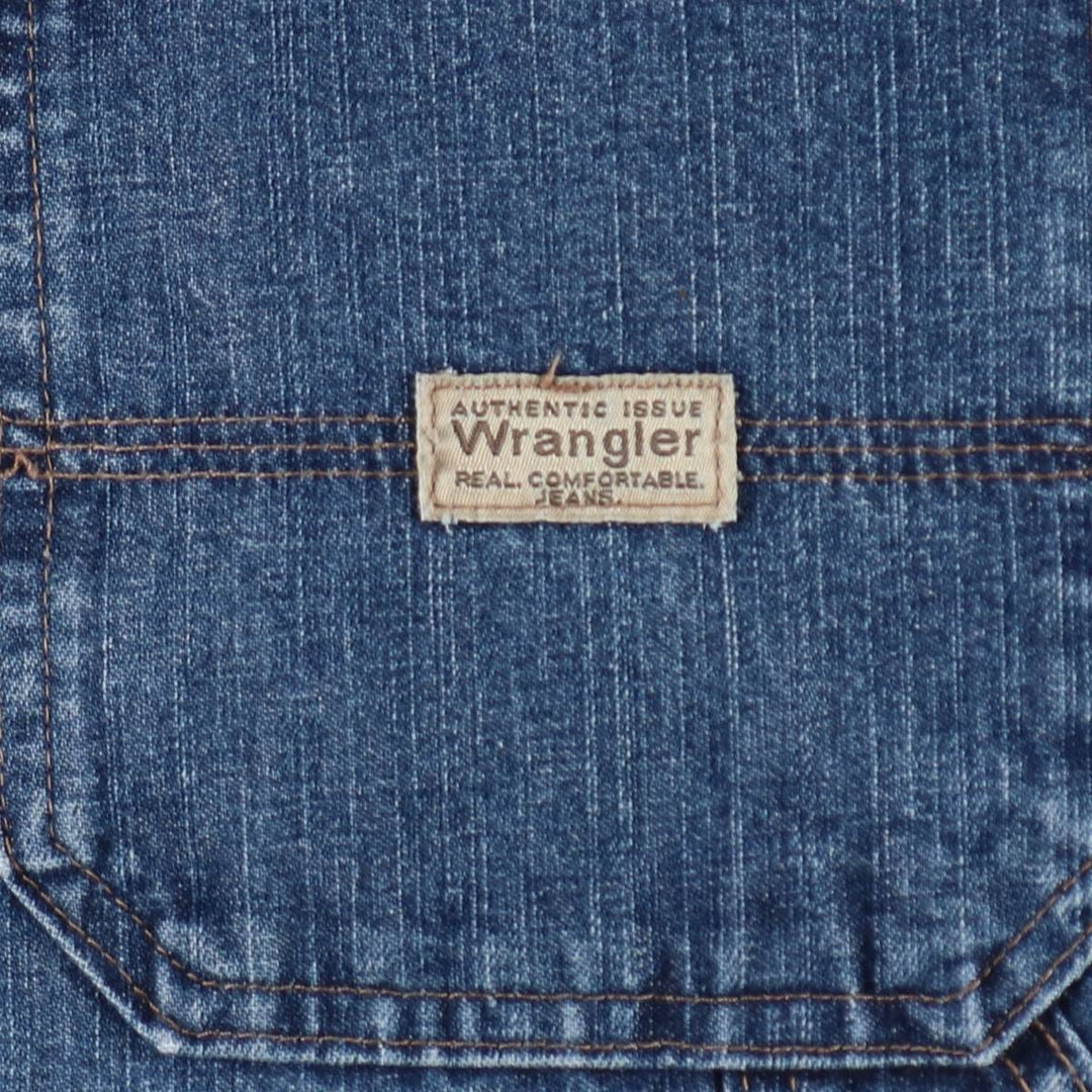 Wrangler Carpenter Denim Painter Shorts (Men's W36 equivalent) cotton blue type Vintage Second Hand
