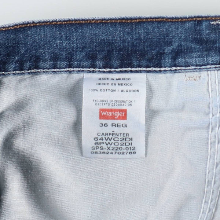 Wrangler Carpenter Denim Painter Shorts (Men's W36 equivalent) cotton blue type Vintage Second Hand