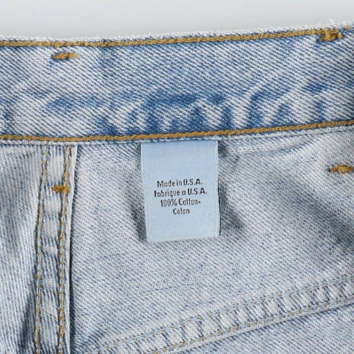 90s-00'S Calvin Klein Jeans Denim Shorts, Made in USA, Men's Size W36 (approx.) cotton blue type Vintage Second Hand