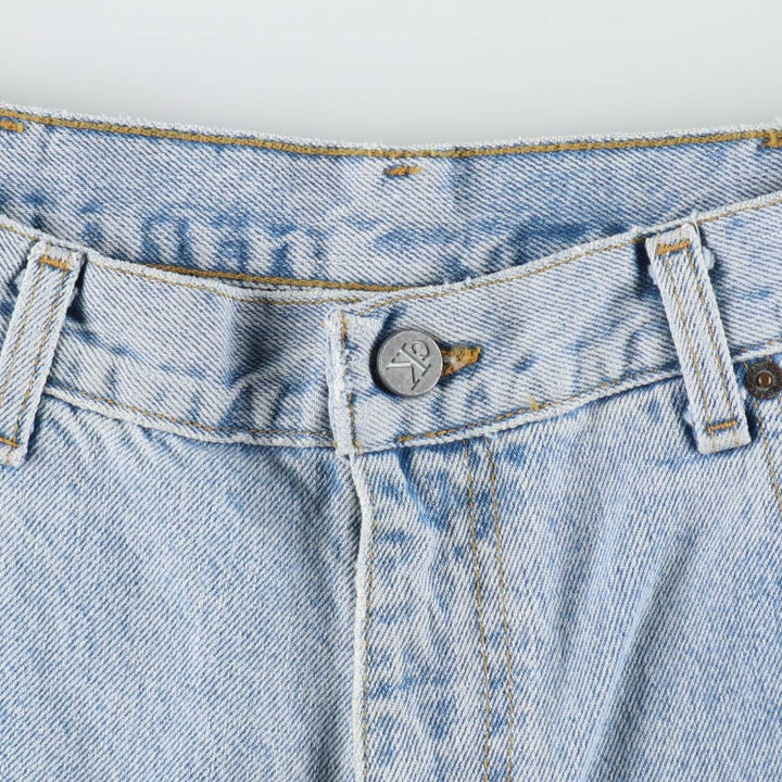 90s-00'S Calvin Klein Jeans Denim Shorts, Made in USA, Men's Size W36 (approx.) cotton blue type Vintage Second Hand