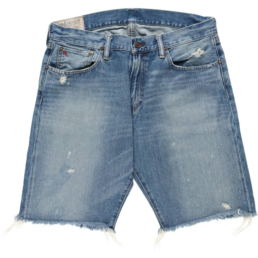 Ralph Lauren Polo Ralph Lauren Cut-off Denim Shorts, Men's Size W36 (approx.) cotton blue type Vintage Second Hand