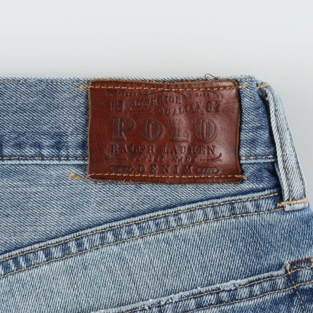 Ralph Lauren Polo Ralph Lauren Cut-off Denim Shorts, Men's Size W36 (approx.) cotton blue type Vintage Second Hand