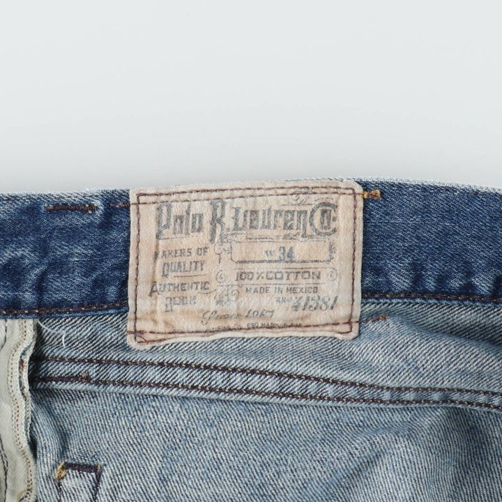 Ralph Lauren Polo Ralph Lauren Cut-off Denim Shorts, Men's Size W36 (approx.) cotton blue type Vintage Second Hand