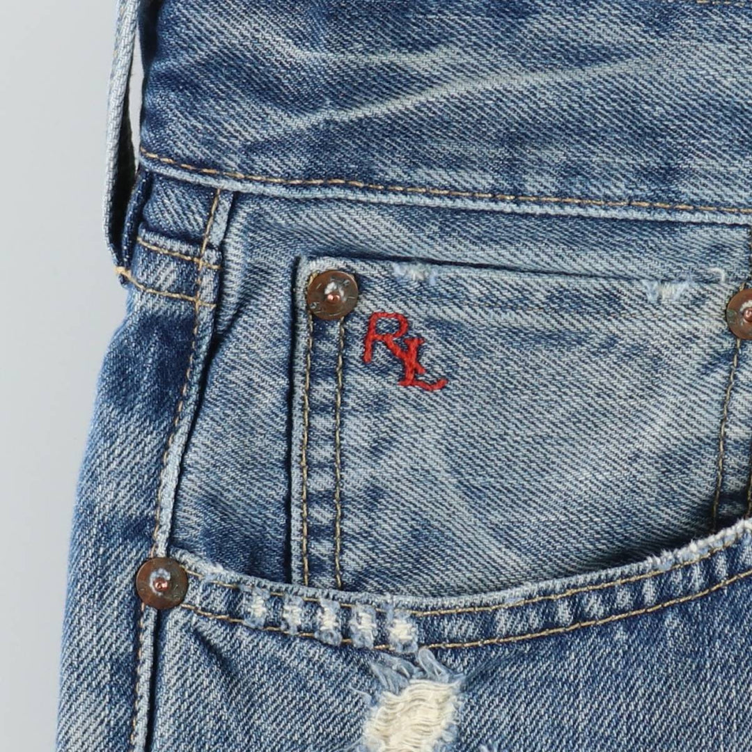 Ralph Lauren Polo Ralph Lauren Cut-off Denim Shorts, Men's Size W36 (approx.) cotton blue type Vintage Second Hand
