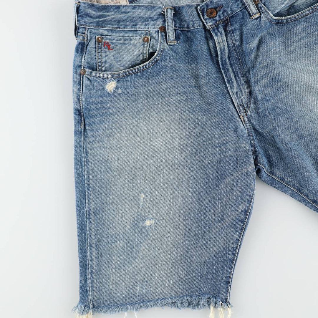 Ralph Lauren Polo Ralph Lauren Cut-off Denim Shorts, Men's Size W36 (approx.) cotton blue type Vintage Second Hand