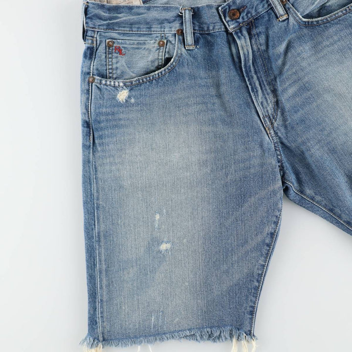 Ralph Lauren Polo Ralph Lauren Cut-off Denim Shorts, Men's Size W36 (approx.) cotton blue type Vintage Second Hand