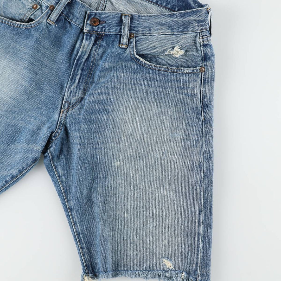 Ralph Lauren Polo Ralph Lauren Cut-off Denim Shorts, Men's Size W36 (approx.) cotton blue type Vintage Second Hand