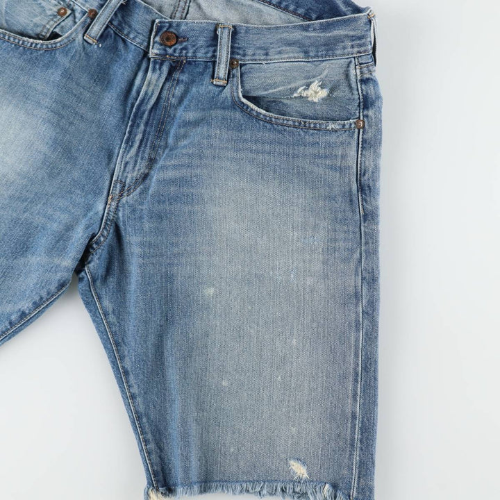 Ralph Lauren Polo Ralph Lauren Cut-off Denim Shorts, Men's Size W36 (approx.) cotton blue type Vintage Second Hand