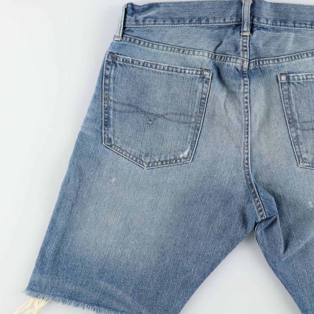 Ralph Lauren Polo Ralph Lauren Cut-off Denim Shorts, Men's Size W36 (approx.) cotton blue type Vintage Second Hand