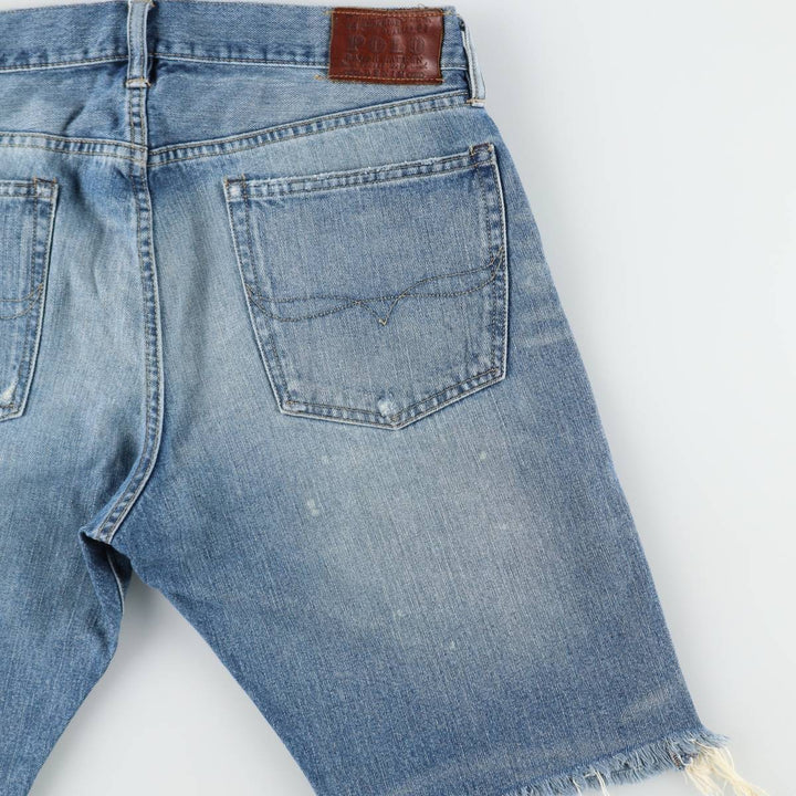 Ralph Lauren Polo Ralph Lauren Cut-off Denim Shorts, Men's Size W36 (approx.) cotton blue type Vintage Second Hand