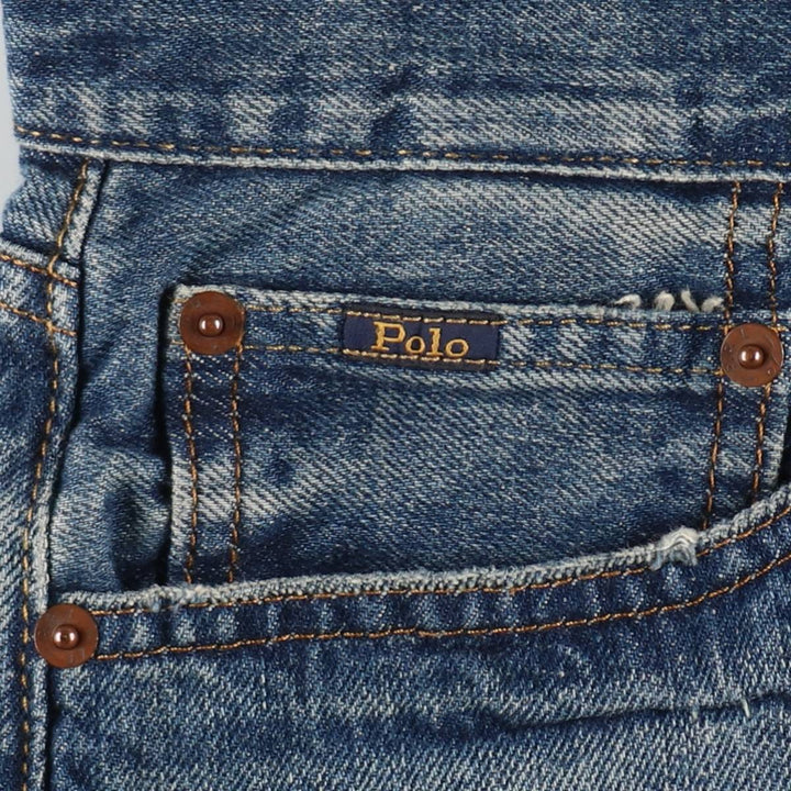 Ralph Lauren Polo Ralph Lauren Cut-off Denim Shorts, Men's Size W33 (approx.) cotton blue type Vintage Second Hand