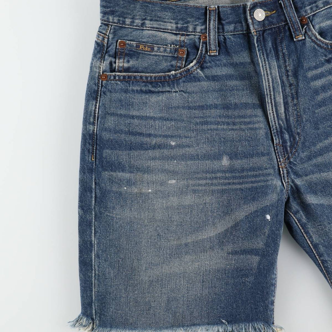 Ralph Lauren Polo Ralph Lauren Cut-off Denim Shorts, Men's Size W33 (approx.) cotton blue type Vintage Second Hand