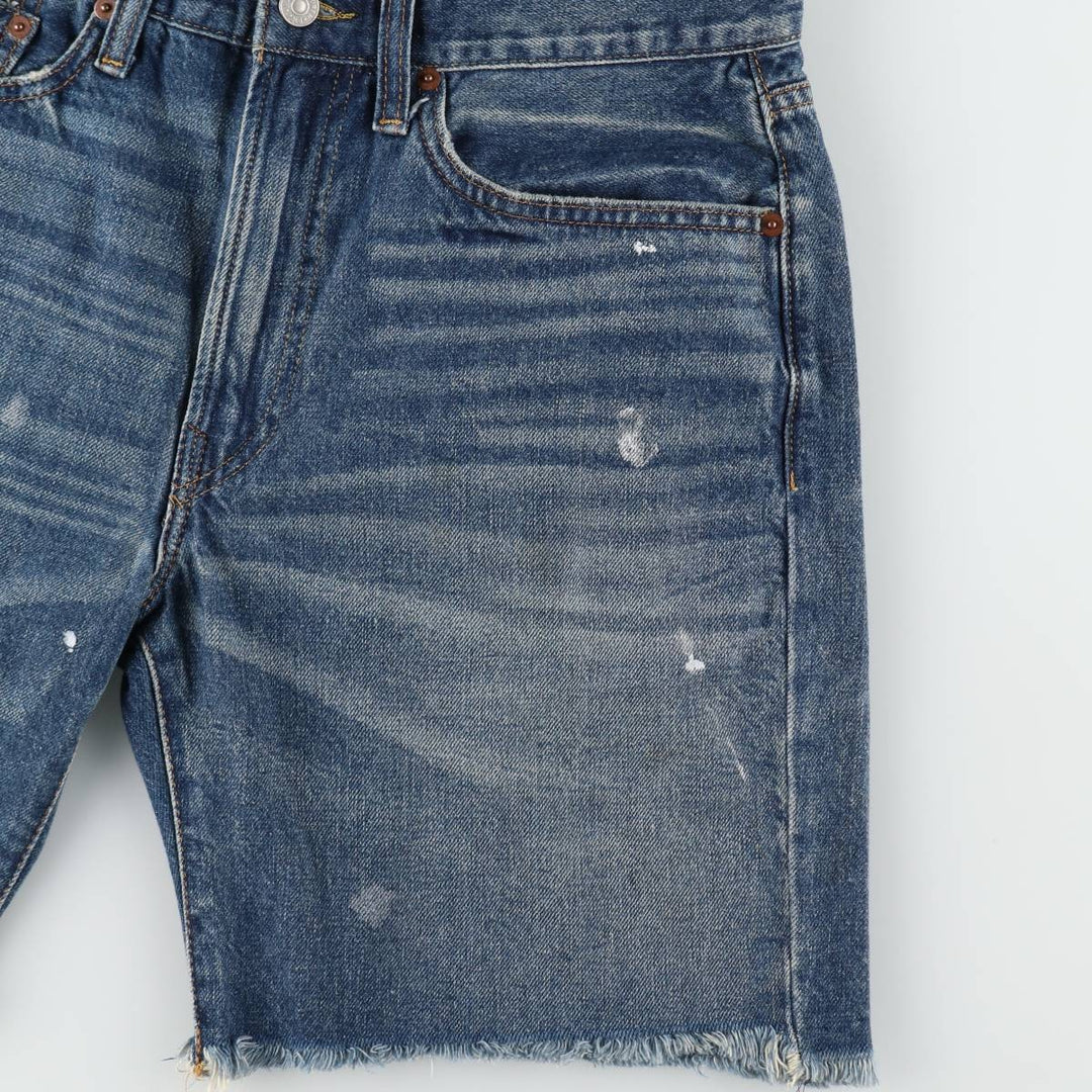 Ralph Lauren Polo Ralph Lauren Cut-off Denim Shorts, Men's Size W33 (approx.) cotton blue type Vintage Second Hand