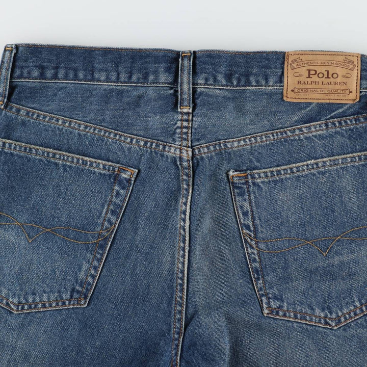 Ralph Lauren Polo Ralph Lauren Cut-off Denim Shorts, Men's Size W33 (approx.) cotton blue type Vintage Second Hand