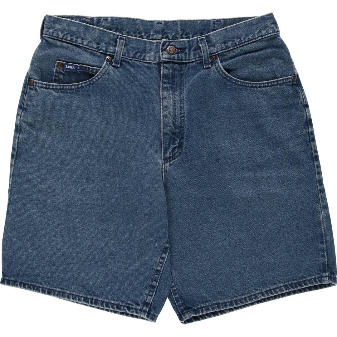 Lee denim shorts, made in the USA, men's size W34 (approx.). cotton blue type Vintage Second Hand