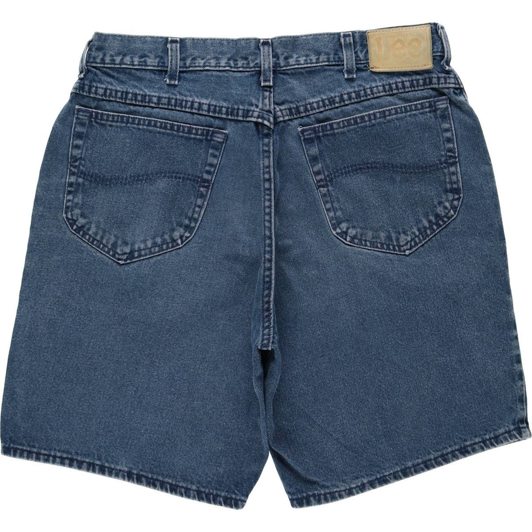 Lee denim shorts, made in the USA, men's size W34 (approx.). cotton blue type Vintage Second Hand