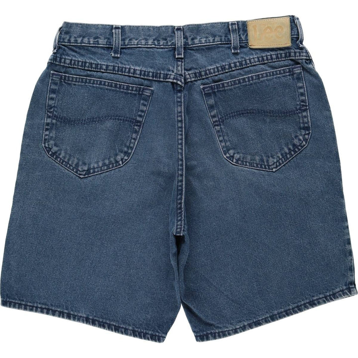 Lee denim shorts, made in the USA, men's size W34 (approx.). cotton blue type Vintage Second Hand