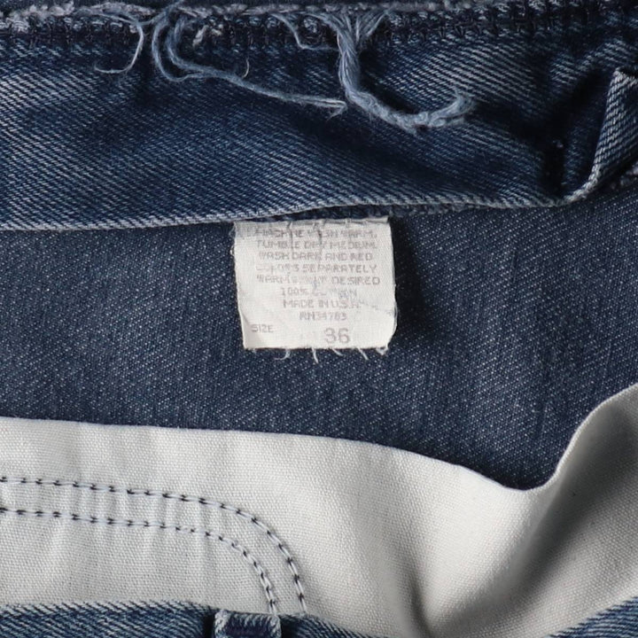Lee denim shorts, made in the USA, men's size W34 (approx.). cotton blue type Vintage Second Hand