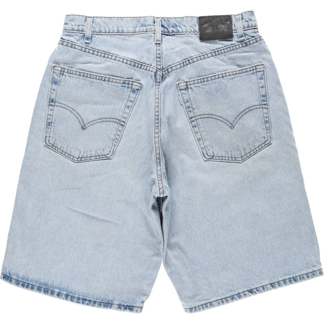 90'S Levi's Silver Tab Baggy Denim Shorts, Made in USA, Men's W33 (approx.), Vintage cotton blue type Vintage Second Hand