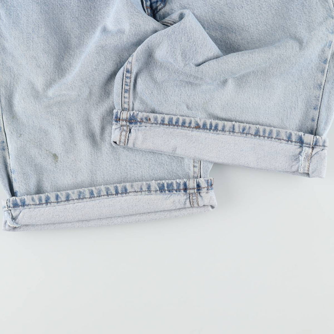 90'S Levi's Silver Tab Baggy Denim Shorts, Made in USA, Men's W33 (approx.), Vintage cotton blue type Vintage Second Hand