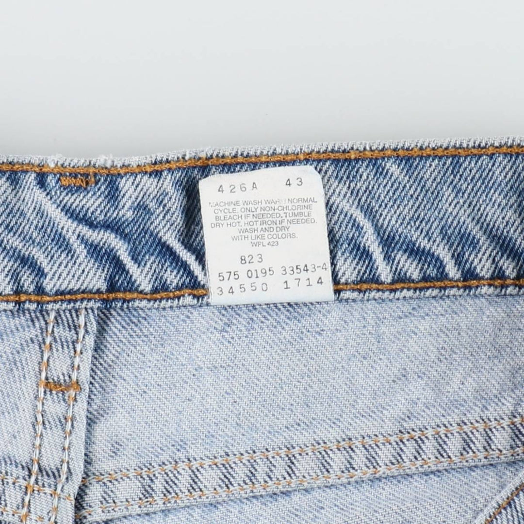 1990'S Levi's 34550-1714 Orange Tab Denim Shorts, Made in USA, Men's W30 (approx.), Vintage cotton blue type Vintage Second Hand