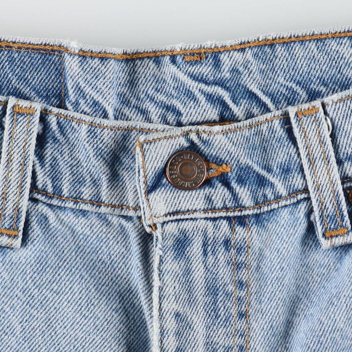 1990'S Levi's 34550-1714 Orange Tab Denim Shorts, Made in USA, Men's W30 (approx.), Vintage cotton blue type Vintage Second Hand