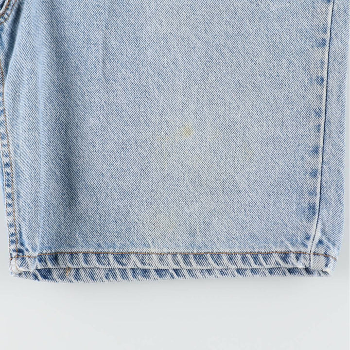 1990'S Levi's 34550-1714 Orange Tab Denim Shorts, Made in USA, Men's W30 (approx.), Vintage cotton blue type Vintage Second Hand