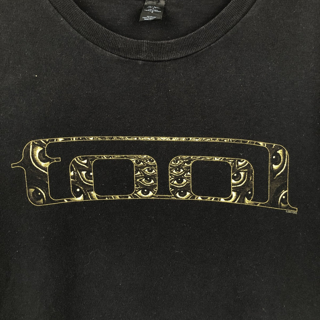 TOOL Band T-shirt, Men's L size cotton black type Vintage Second Hand