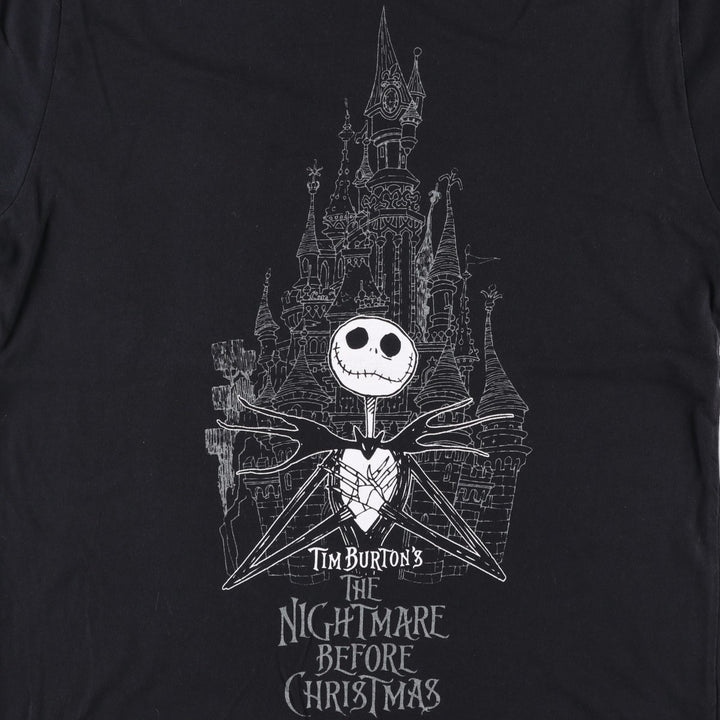 Disney The Nightmare Before Christmas Character Print T-Shirt (Men's Size L) cotton black type Vintage Second Hand